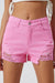 Pink Denim Hot Shorts