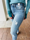 Judy Blue - Juno 34" Inseam Skinny Destroyed Jeans