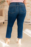 Judy Blue Bette Mid Rise Vintage Cuffed Skinny Capri