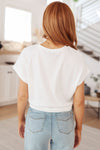 Clearly Classic Short Sleeve Top in White