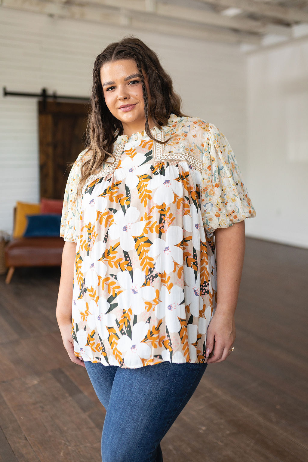 Sample Daydreamer Mixed Floral Top