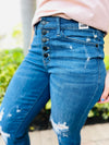 Judy Blue Colt High Rise Button Fly Distressed Boyfriend Jeans