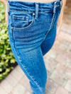 Risen - Caitlin High Rise Split Hem Straight Jeans