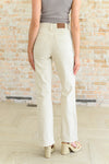 Judy Blue Selena High Rise Distressed 90's Straight Jeans in Bone