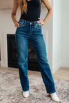 Judy Blue - Pippa High Rise Button Fly Straight Jeans