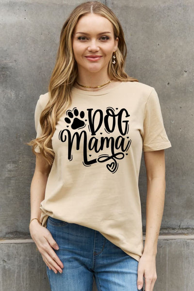 DOG MAMA Graphic Cotton T-Shirt