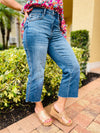Hayes High Rise Wide Leg Crop Jeans