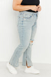 IS Judy Blue Journey Full Size High-Waisted Distressed Straight Jeans