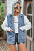 Daria Denim Vest with Detachable Hood