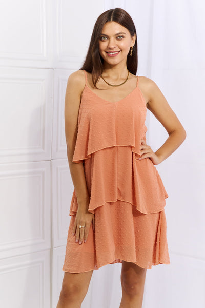 By The River Cascade Dress in Sherbet