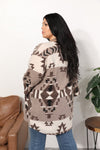 Sew In Love Cardigan with Aztec Pattern