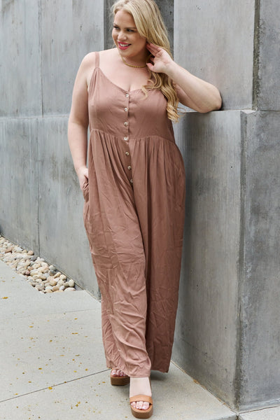 All Day Jumpsuit in Mocha