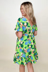 Gigio Tropical Print Mini Dress