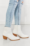 Watertower Western Ankle Boots in White