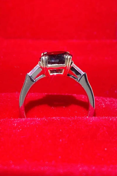 Black 2 Carat Moissanite Ring