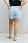 RISEN Katie High Waisted Distressed Shorts