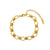 Gold Plated O-Shaped Chain Bracelet (With Box)