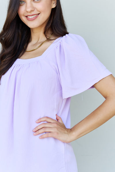 Keep Me Close Blouse in Lavender