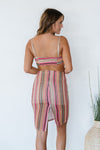 Sample HYFVE I Want Candy Striped Cutout Crochet Dress