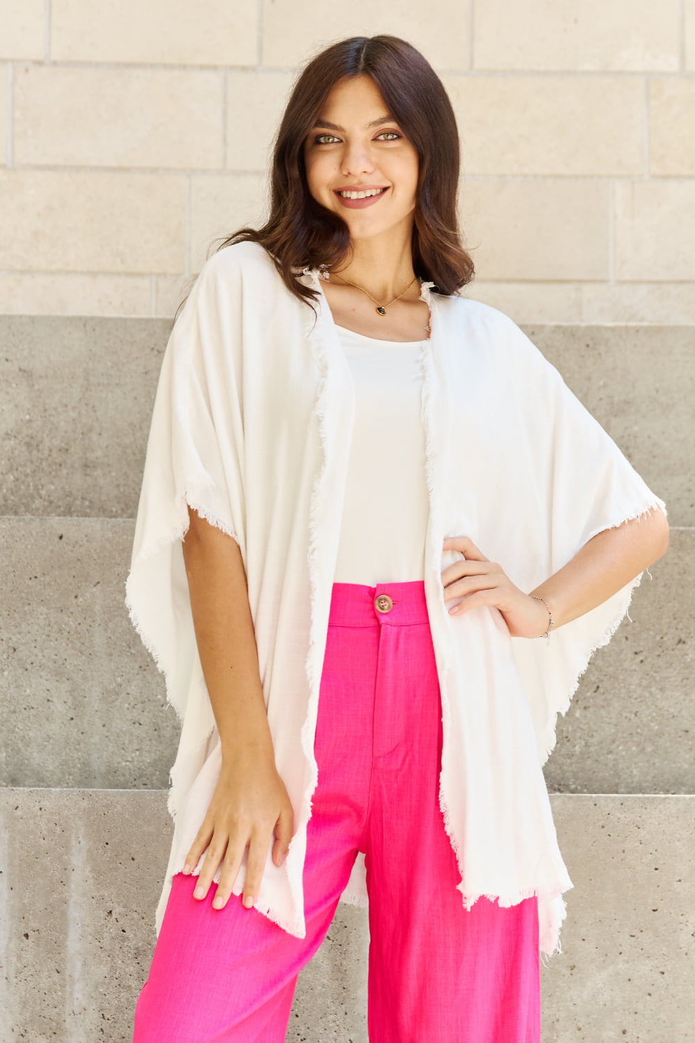 Summer is Calling Kimono in Off White