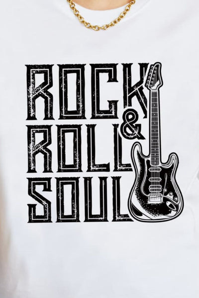 ROCK & ROLL SOUL Graphic Cotton T-Shirt