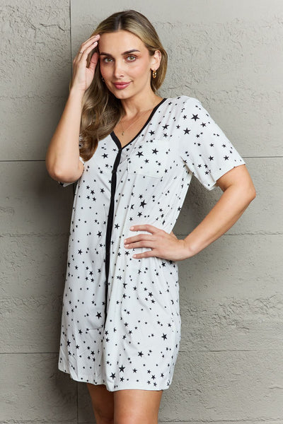 Quilted Quivers Sleepwear Dress