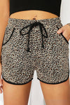 Leopard Print Shorts With Pockets
