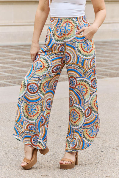 And The Why The Vibe Side Slit Printed Pants