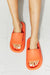 MMShoes Arms Around Me Open Toe Slide in Orange