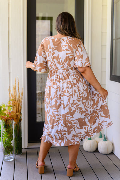 Conversation Starter Floral Faux Wrap Dress