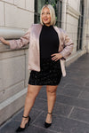 Champagne and Roses Satin Blazer