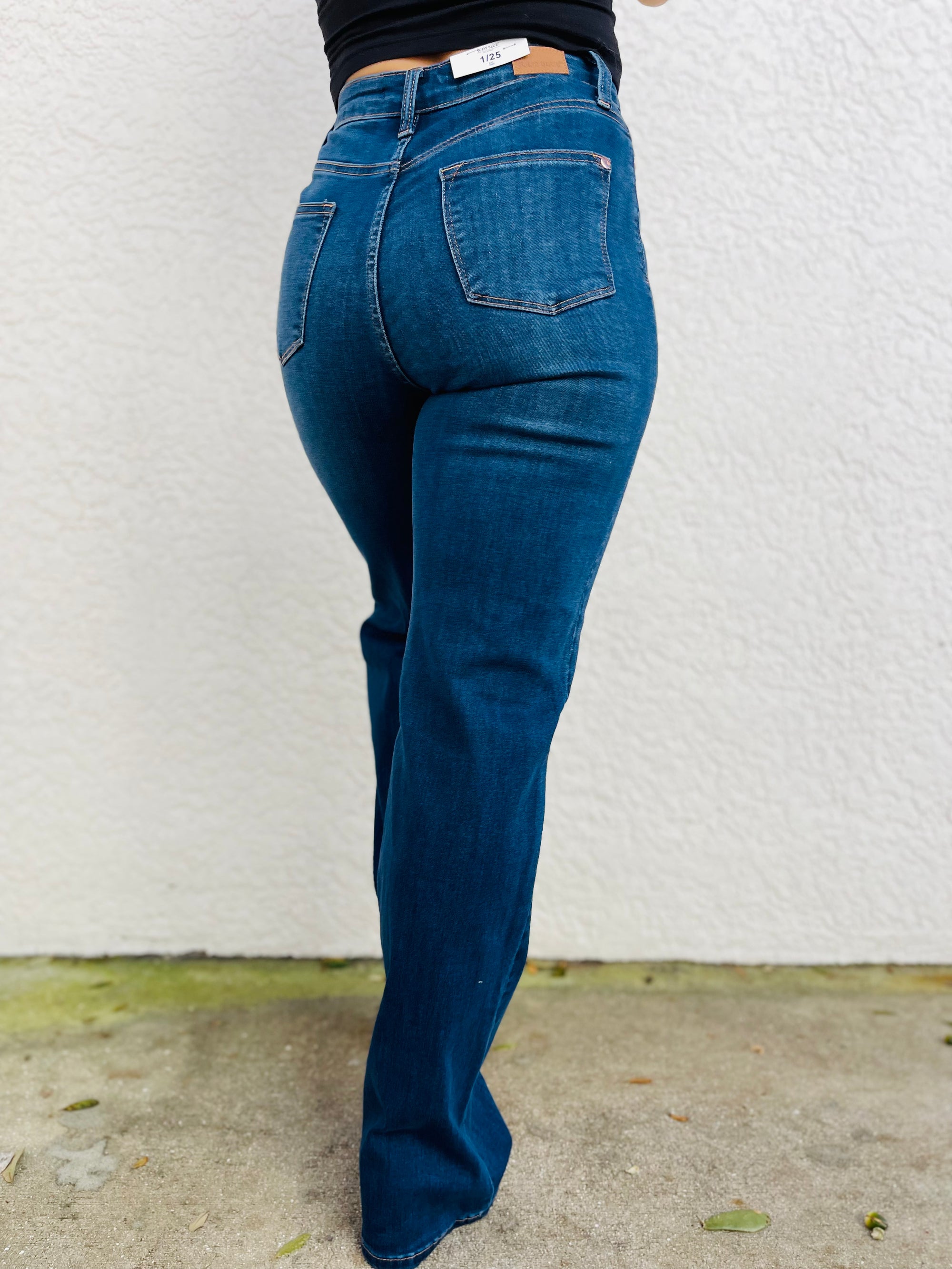 Daria Front Seam Wide Leg Trouser Jeans - Bella Jade