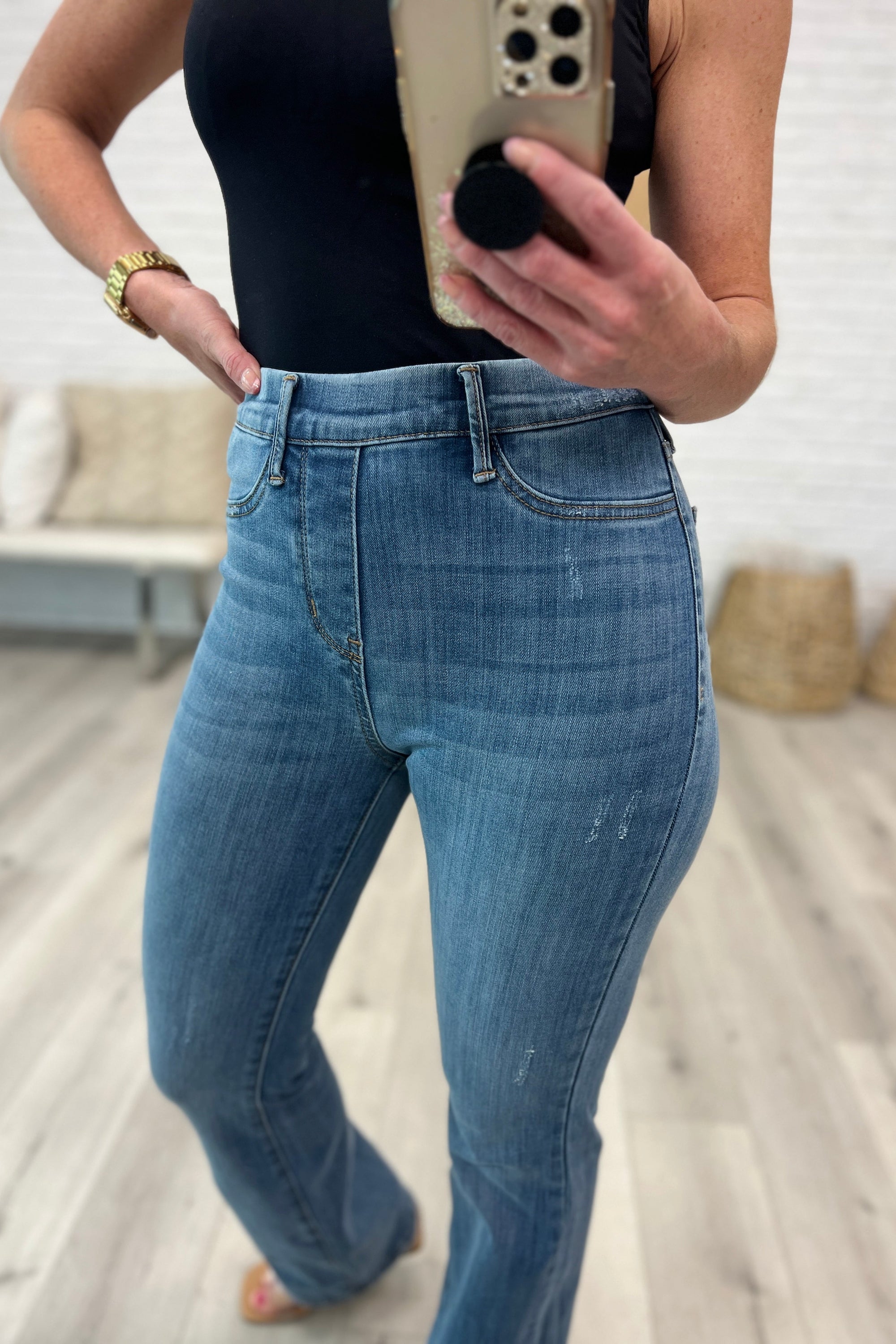 Judy Blue Slim Boot Cut, Evergreen Boutique