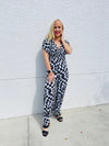 Osborn Wide Leg Patterned Jumpsuit