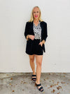 Notting Hill Plaid Lined Blazer in Black