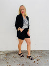 Notting Hill Plaid Lined Blazer in Black