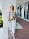 Desert Romance Animal Print Blouse