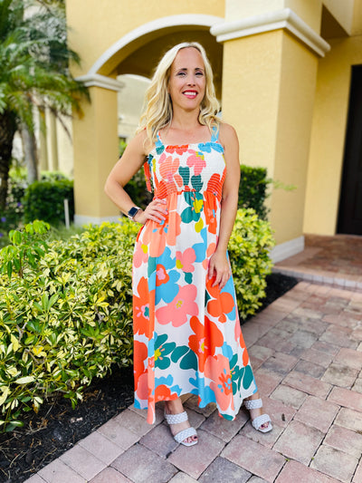 Forget Me Not Floral Maxi Dress