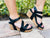 Walkabout Strappy Wedge Sandals in Black
