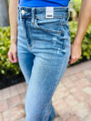 Judy Blue High Waist 90's Mild Destroy Straight Jeans