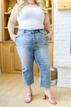 Judy Blue - Mandy High Rise Vintage Wide Leg Crop Jeans