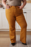 Judy Blue - Melinda High Rise Control Top Flare Jeans in Marigold