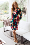 Moonlit Garden Floral Midi Dress