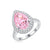 Pink Pear Moissanite Ring
