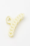 Spiral Claw Clip in Light Yellow