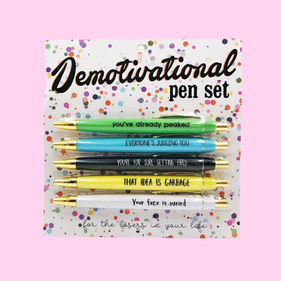 DeMotivational Pen Set