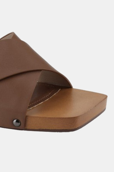 Step Into Summer Mules in Brown