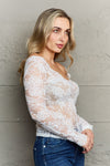 Be Kind Lace Top in Ivory