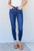 Judy Blue Marie Mid Rise Crinkle Ankle Skinny Jeans