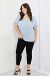 Zenana Simply Comfy Shirt in Blue